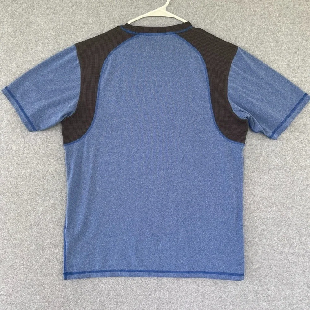 The North Face T-Shirt Mens Medium Short Sleeve Blue Pullover Activewear Wicking